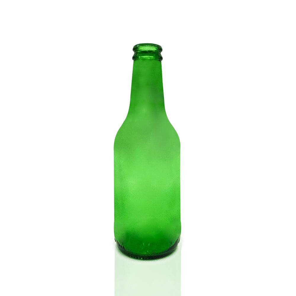 Lot de 25 bouteilles en verre vides de 20 ml avec bouchon à vis vert clair